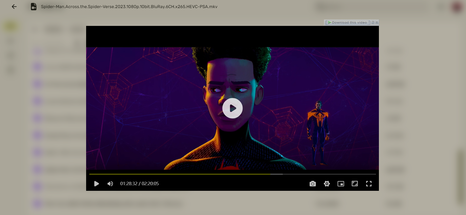 File sharing options